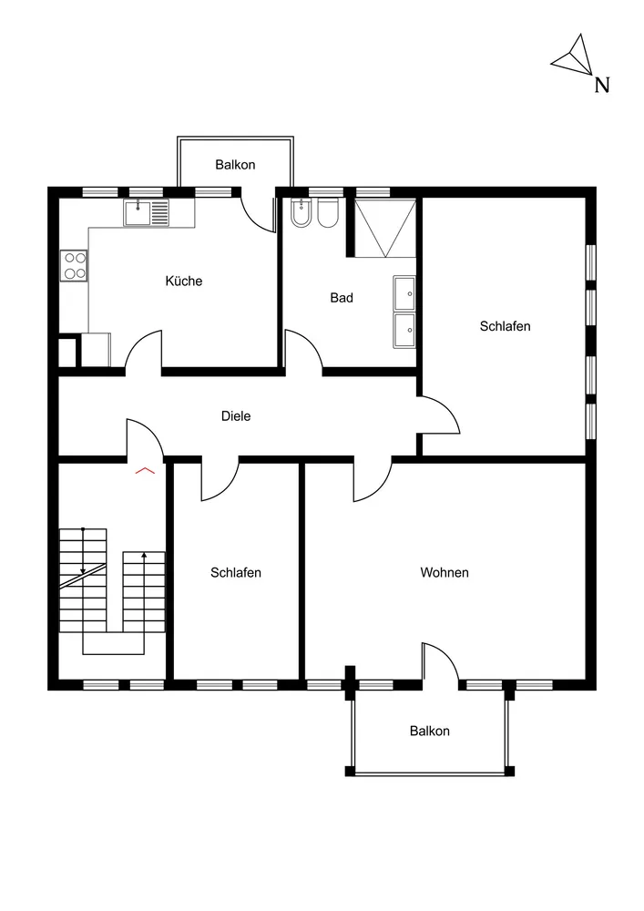 3 Zimmer Wohnung mit 122 m² in Düsseldorf – Bild 11
