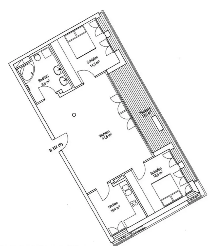 3 Zimmer Wohnung mit 92 m² in Frankfurt am Main – Bild 4