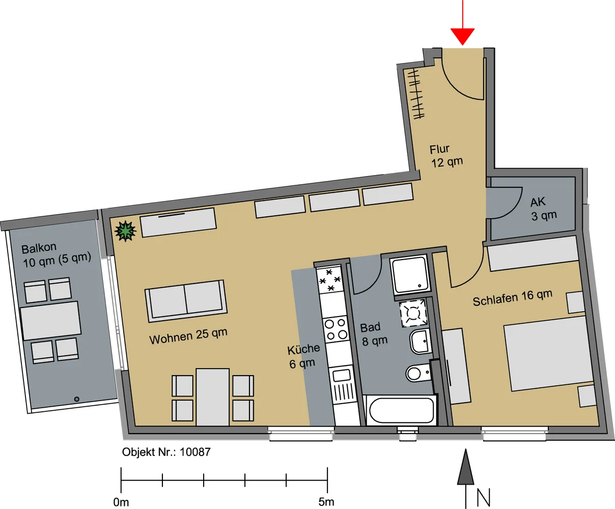 2 Zimmer Wohnung mit 75 m² in Hamburg – Bild 10