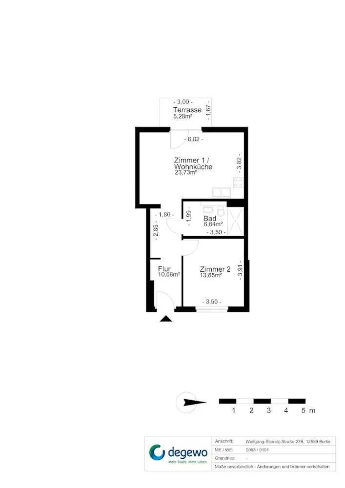 2 Zimmer Wohnung mit 57 m² in Berlin – Bild 2