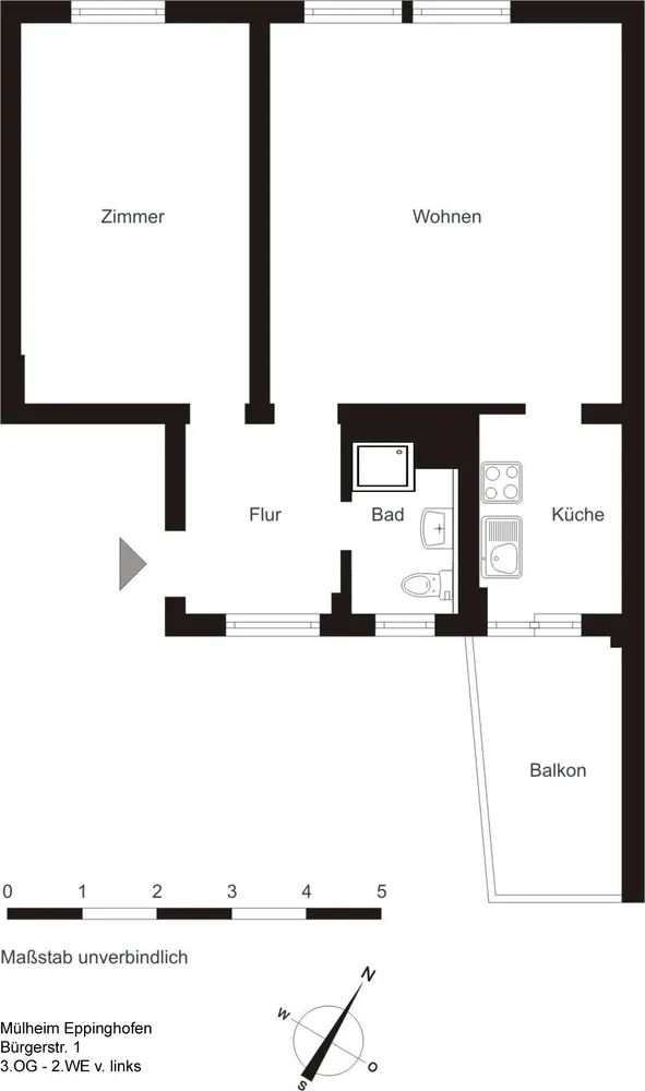2 Zimmer Wohnung mit 54 m² in Mülheim an der Ruhr – Bild 10