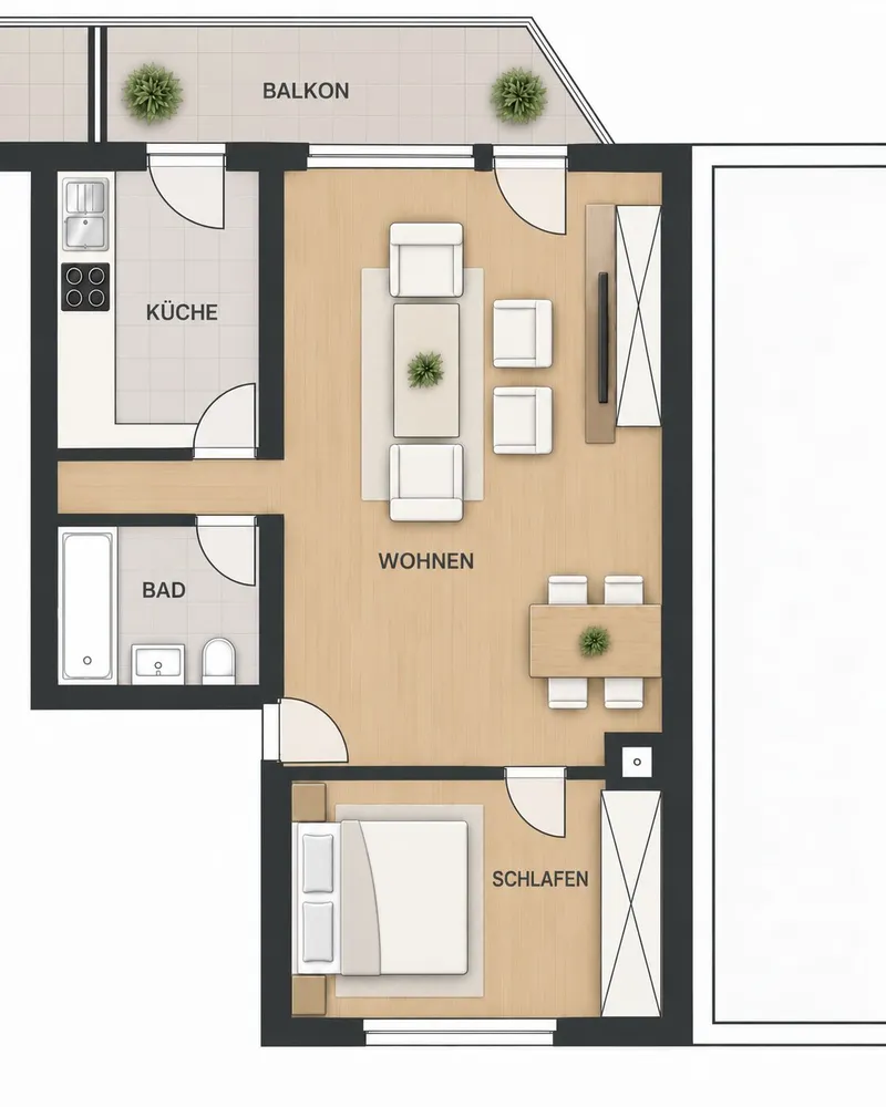 2 Zimmer Wohnung mit 59 m² in Neuss – Bild 8