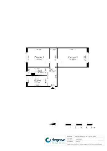 2 Zimmer Wohnung mit 55 m² in Berlin – Bild 9