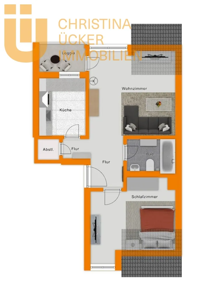 2 room apartment with 46 m² in Rodgau – Photo 4