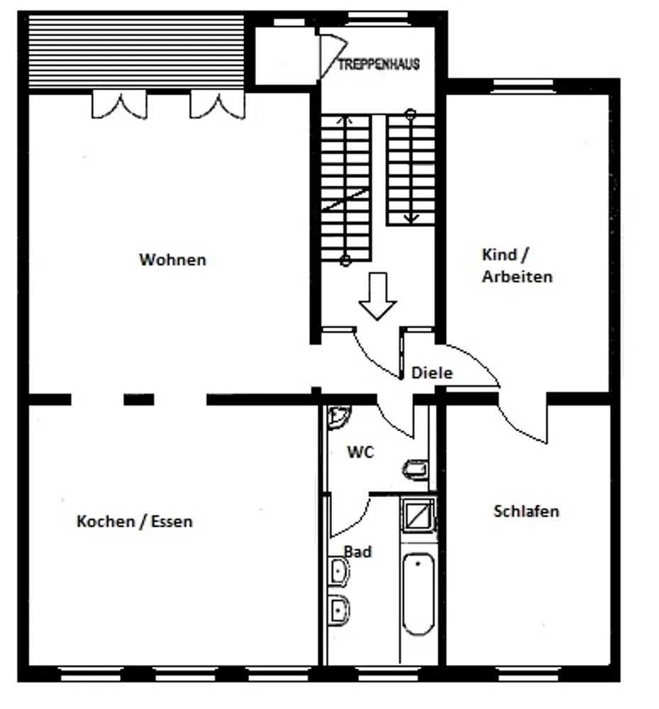 4 Zimmer Wohnung mit 107 m² in Düsseldorf – Bild 10