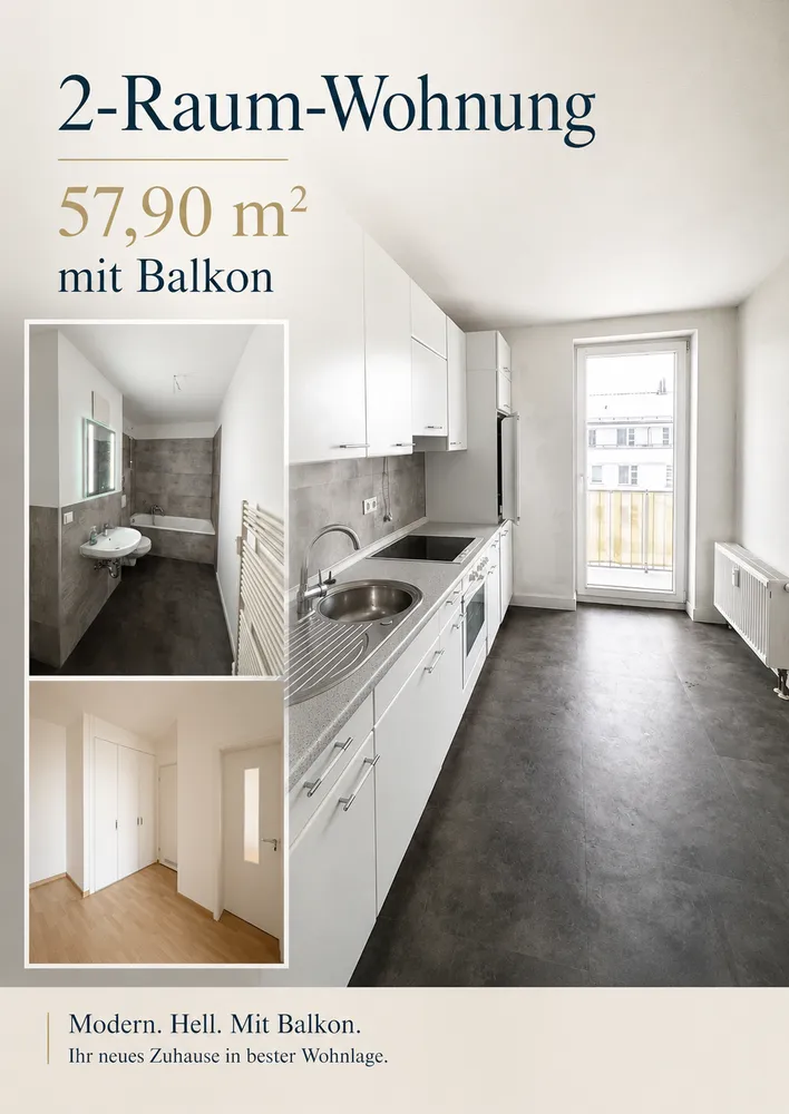 2 Zimmer Wohnung mit 58 m² in Chemnitz – Bild 1