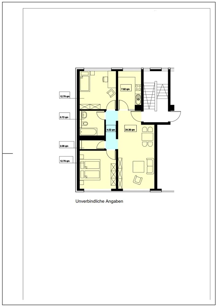 3 Zimmer Wohnung mit 68 m² in Wiesbaden – Bild 2