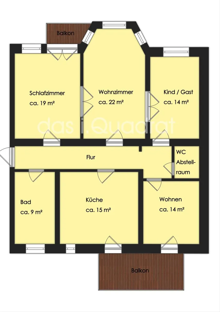 4 Zimmer Wohnung mit 117 m² in Stralsund – Bild 2