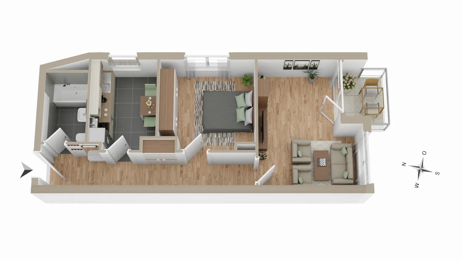 2 Zimmer Wohnung mit 51 m² in Kiel – Bild 6
