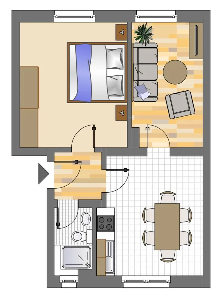 3 Zimmer Wohnung mit 43 m² in Essen – Bild 3