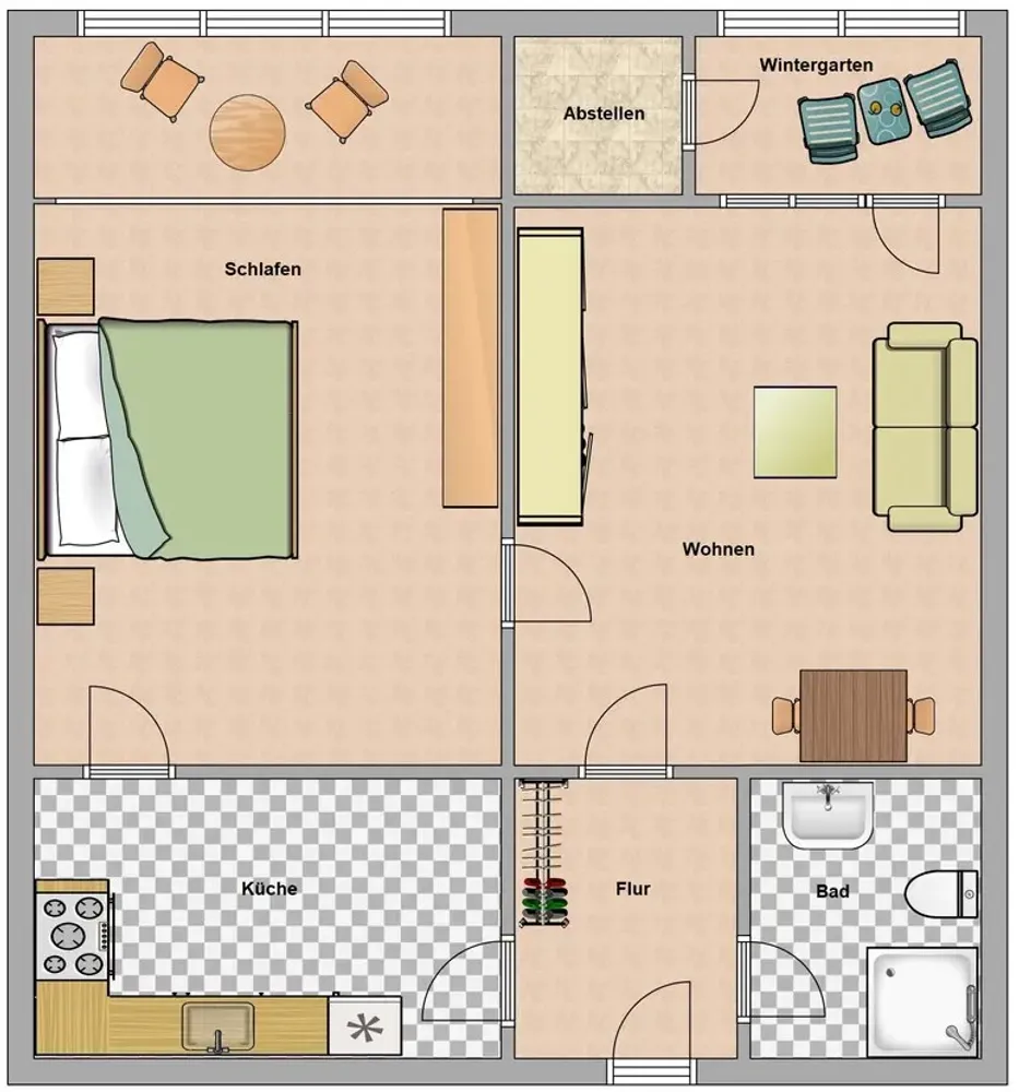 2 Zimmer Wohnung mit 50 m² in Suhl – Bild 9