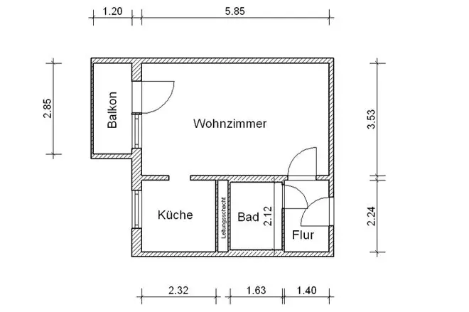 1 Zimmer Wohnung mit 34 m² in Magdeburg – Bild 10