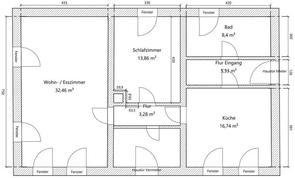 WG-Zimmer mit 75 m² in Lahr/Schwarzwald – Bild 4