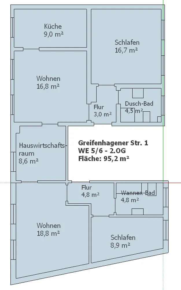 4 Zimmer Wohnung mit 96 m² in Magdeburg – Bild 2