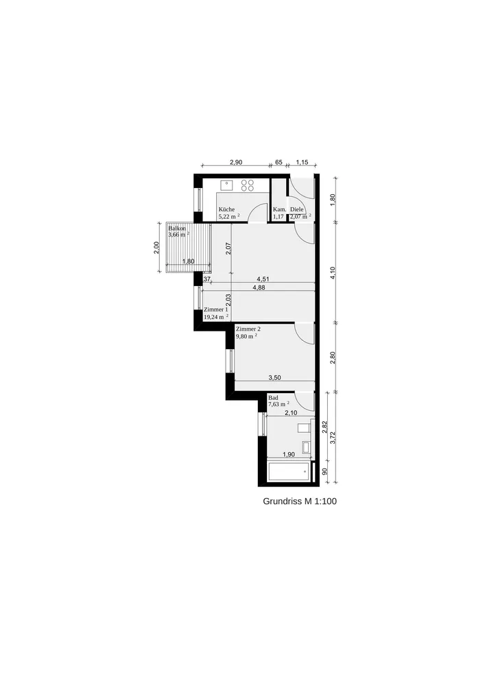 2 Zimmer Wohnung mit 47 m² in Berlin – Bild 6