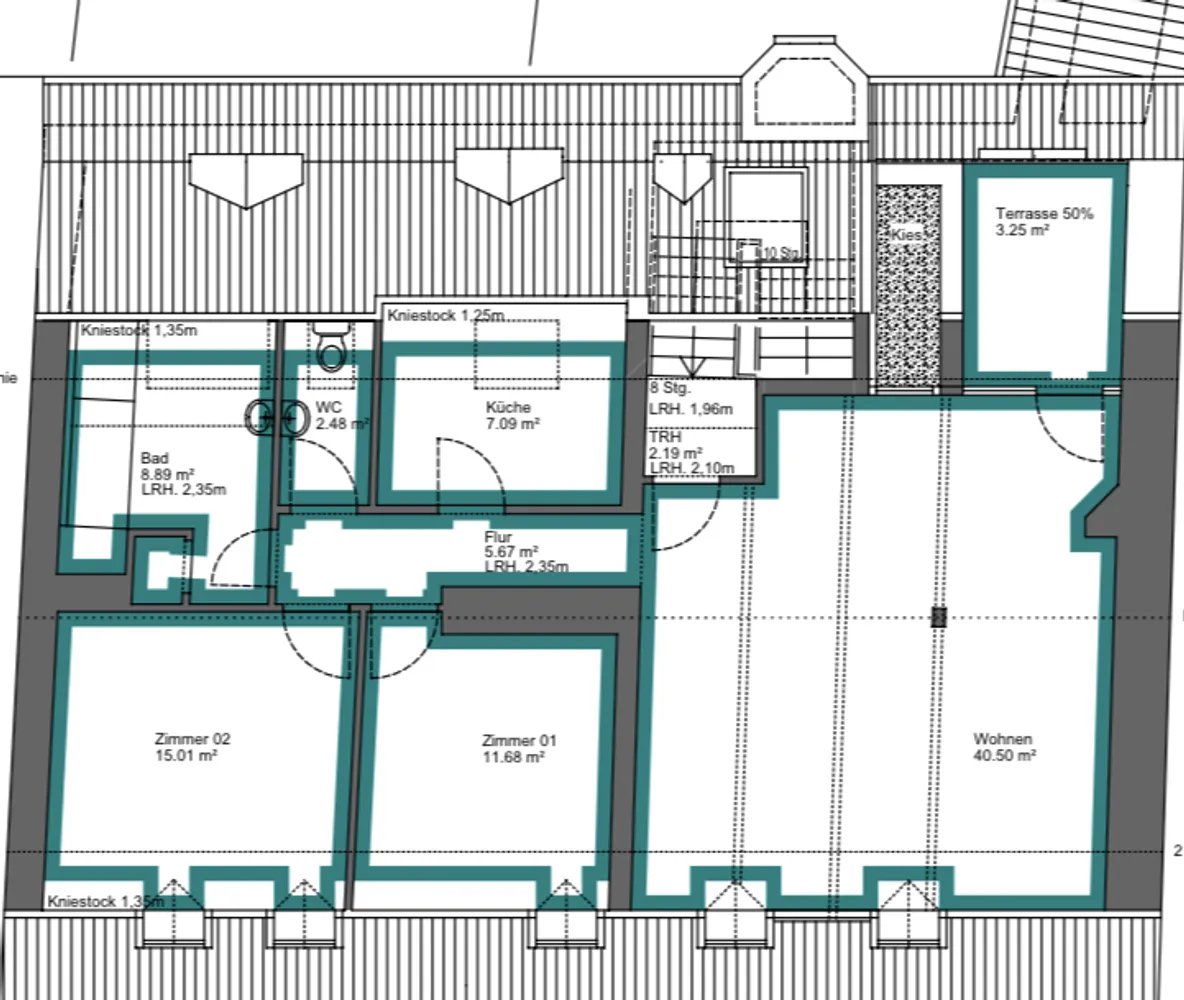 3 Zimmer Wohnung mit 95 m² in Saarbrücken – Bild 3