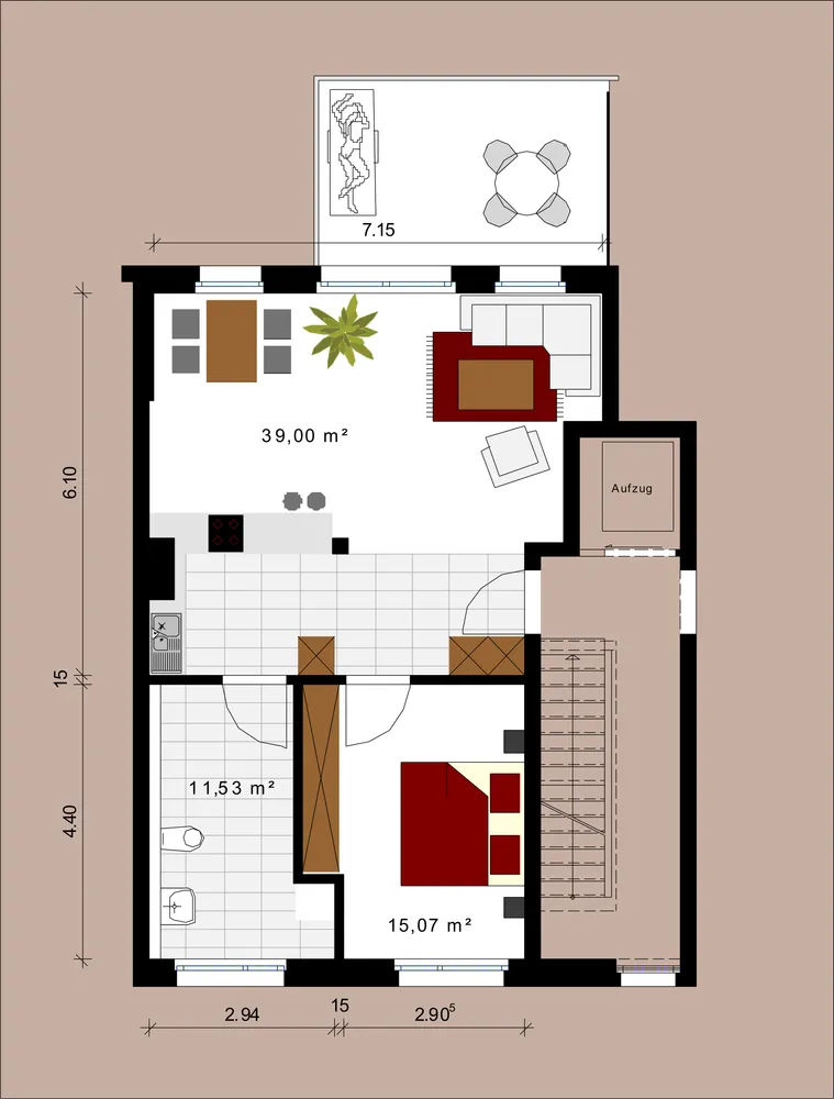 3 Zimmer Wohnung mit 70 m² in Dortmund – Bild 3