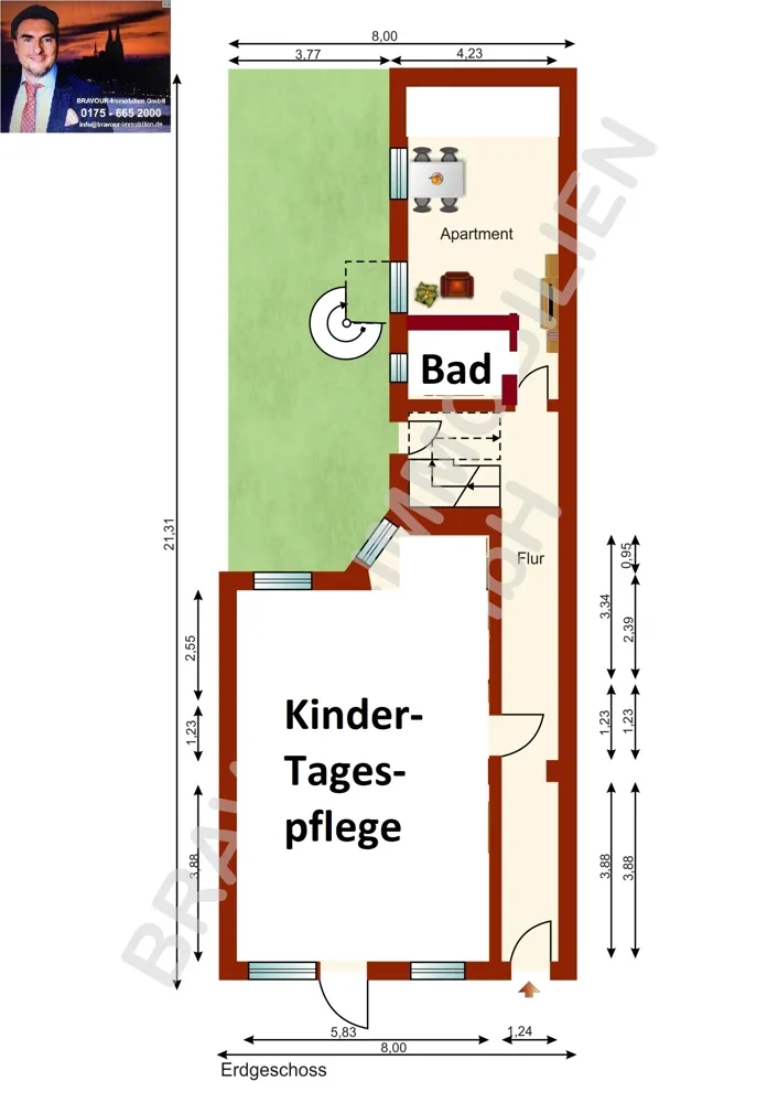 1 Zimmer Wohnung mit 30 m² in Köln – Bild 12