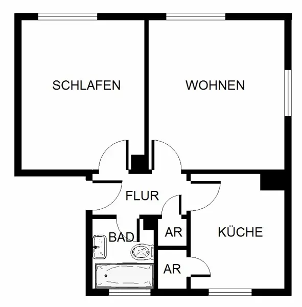3 Zimmer Wohnung mit 46 m² in Bochum – Bild 8