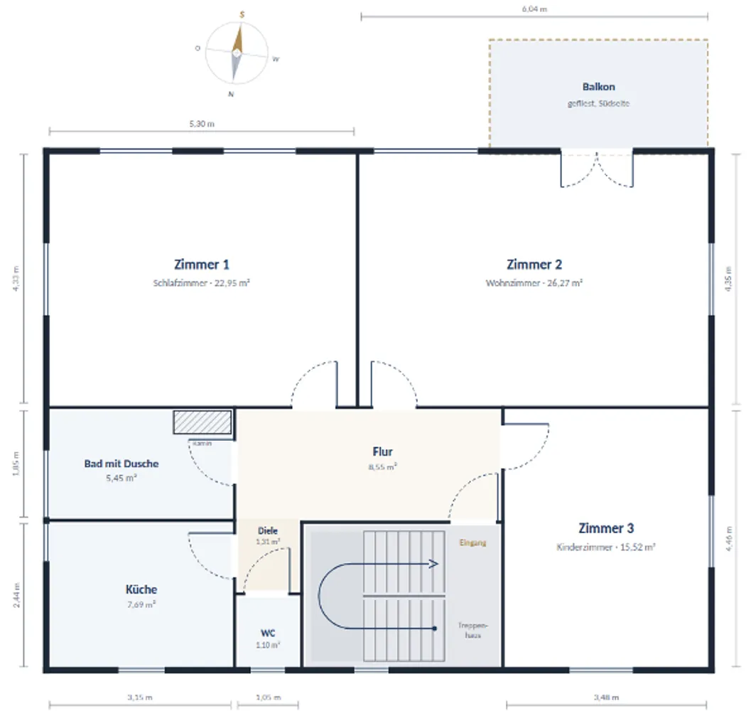 3 Zimmer Wohnung mit 93 m² in Stuttgart – Bild 10