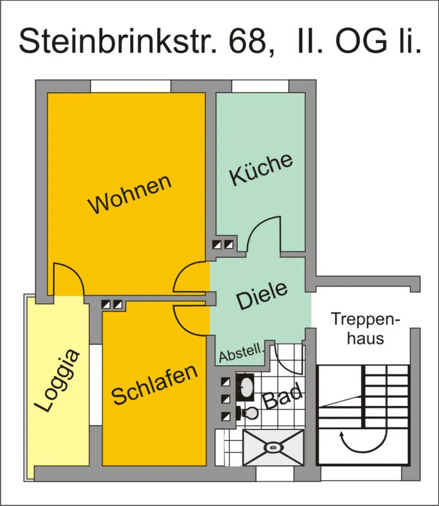 2 room apartment with 49 m² in Dortmund – Photo 10