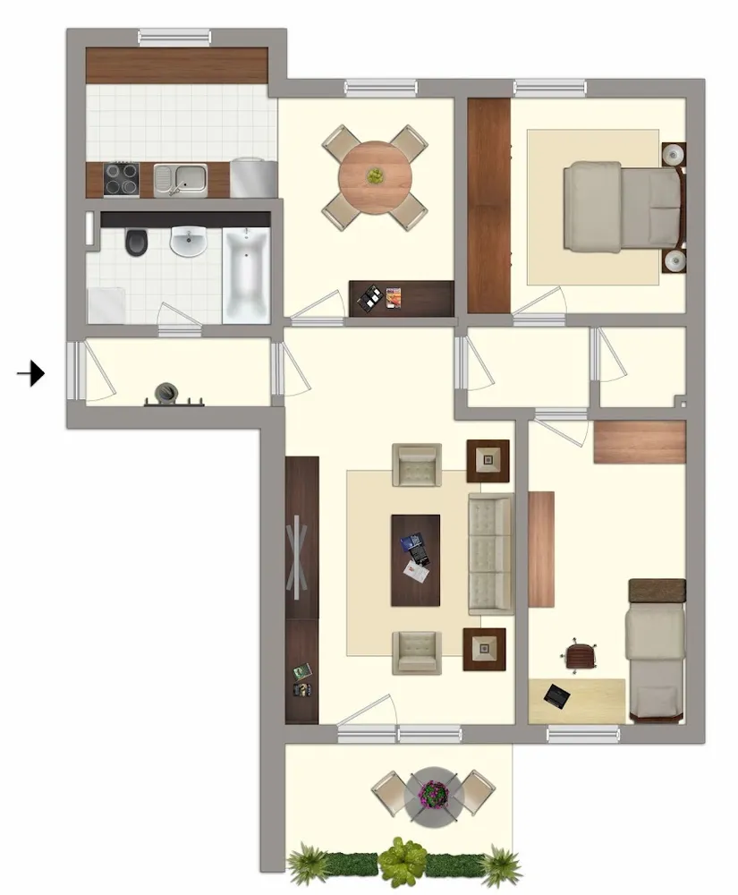 3 Zimmer Wohnung mit 76 m² in Löbau – Bild 4