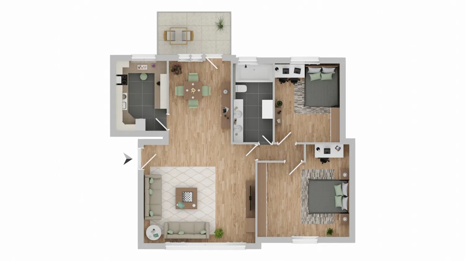 3 Zimmer Wohnung mit 86 m² in Augsburg – Bild 10