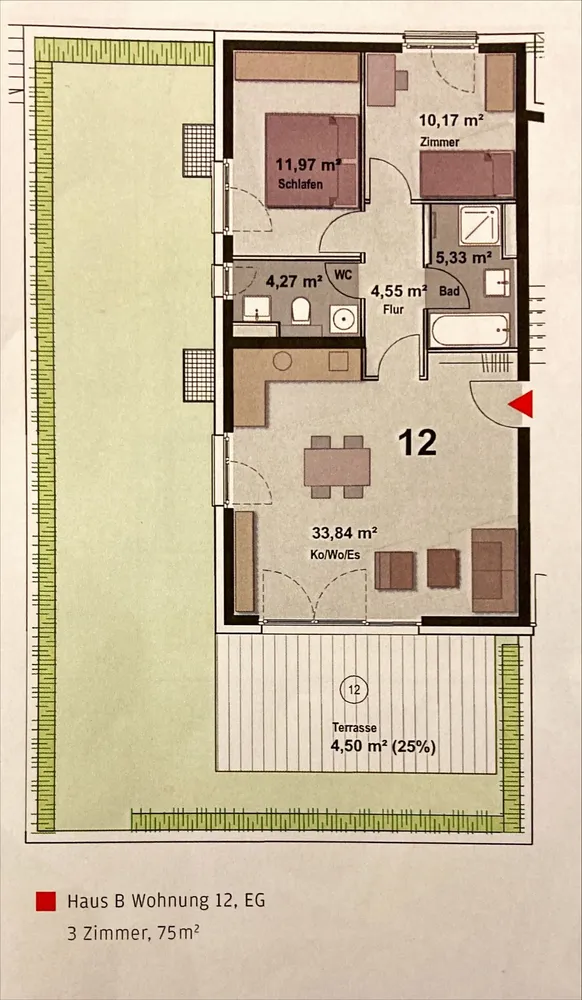 3 Zimmer Wohnung mit 75 m² in Schwäbisch Gmünd – Bild 6