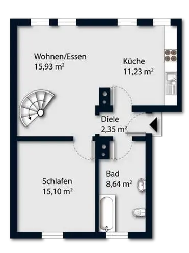 3 Zimmer Wohnung mit 91 m² in Augsburg – Bild 11