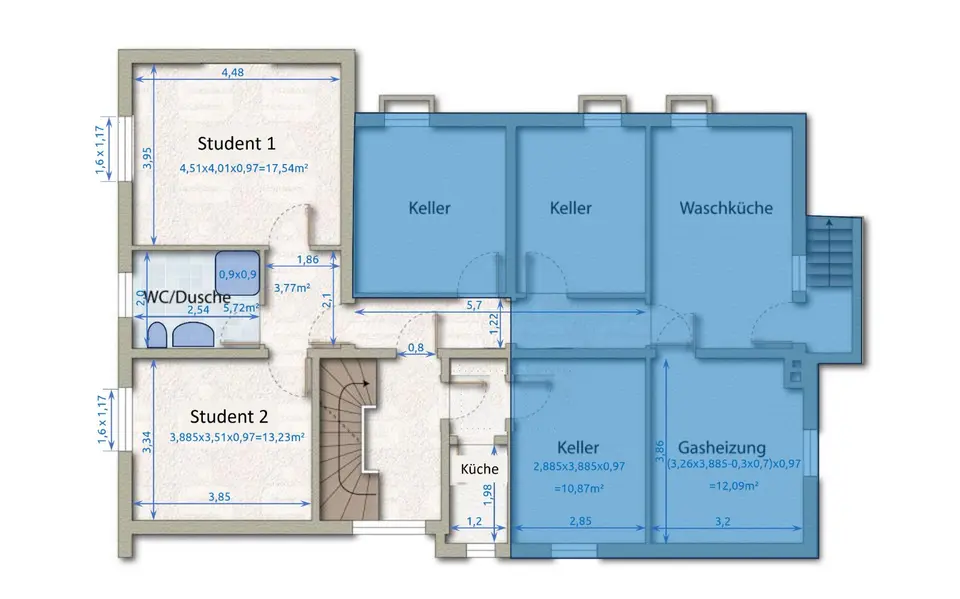2 Zimmer Wohnung mit 43 m² in Paderborn – Bild 9