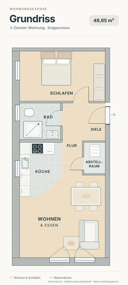 2 Zimmer Wohnung mit 50 m² in Frankfurt am Main – Bild 8