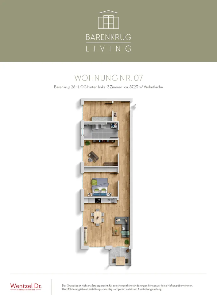 3 Zimmer Wohnung mit 87 m² in Hamburg – Bild 11