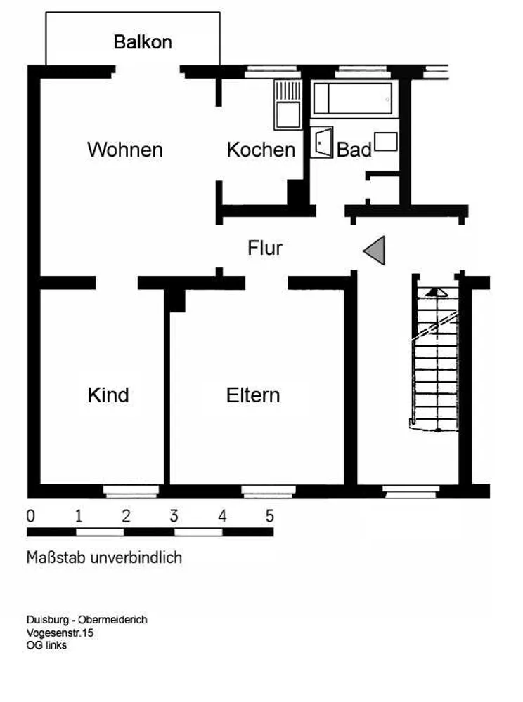 2 Zimmer Wohnung mit 50 m² in Duisburg – Bild 2