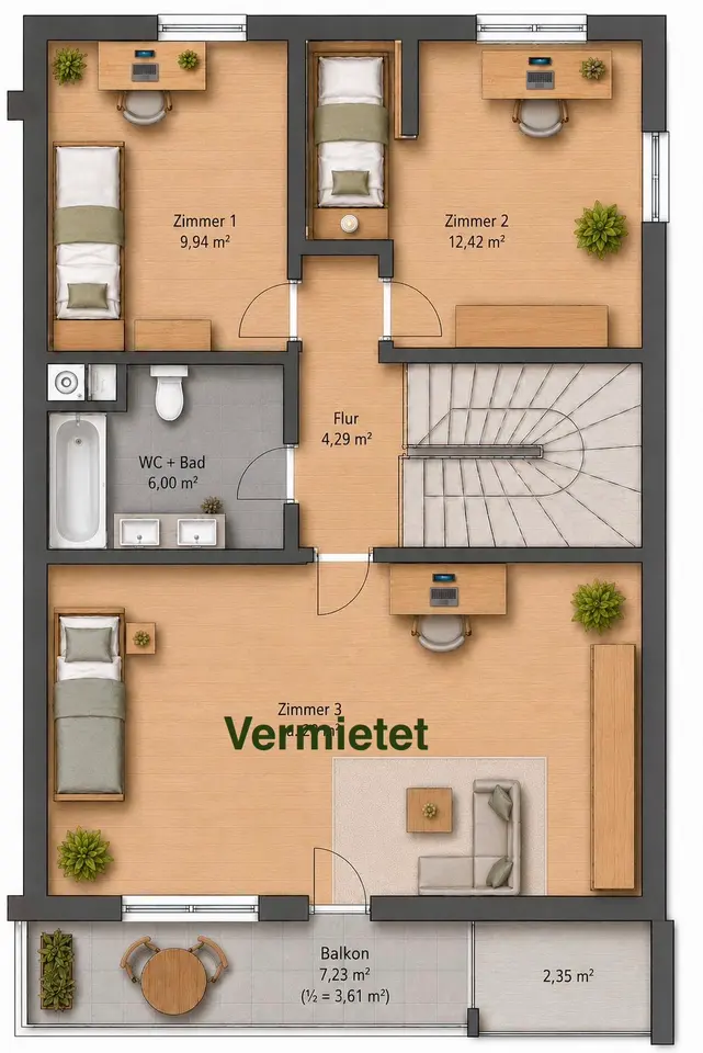 WG-Zimmer mit 24 m² in Erding – Bild 6