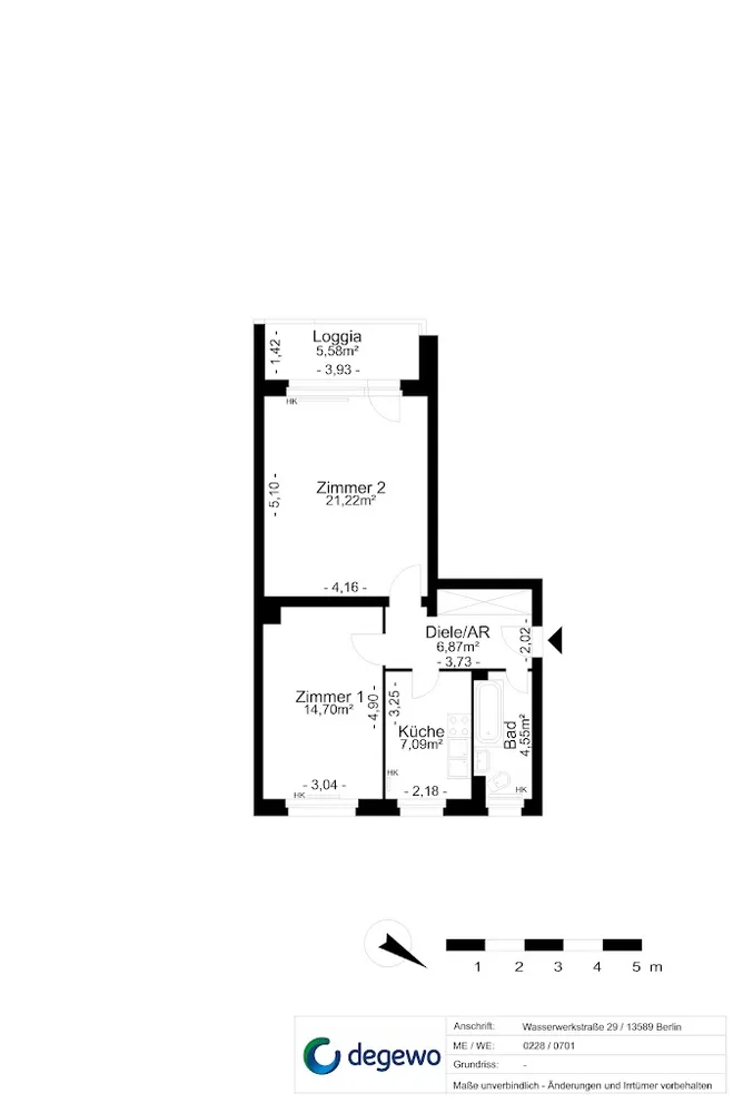 2 Zimmer Wohnung mit 58 m² in Berlin – Bild 10