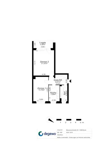 2 room apartment with 58 m² in Berlin – Photo 10