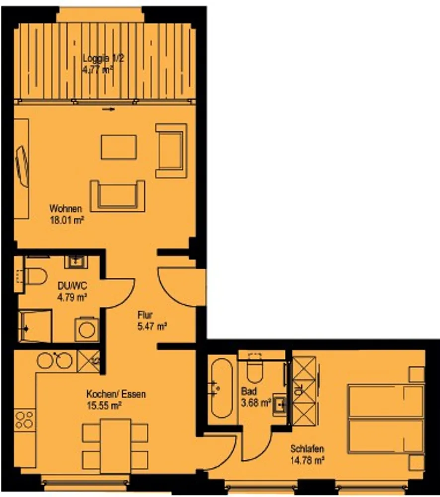 2 Zimmer Wohnung mit 67 m² in Leipzig – Bild 4
