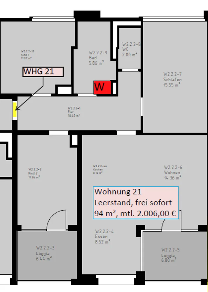 4 Zimmer Wohnung mit 94 m² in München – Bild 2