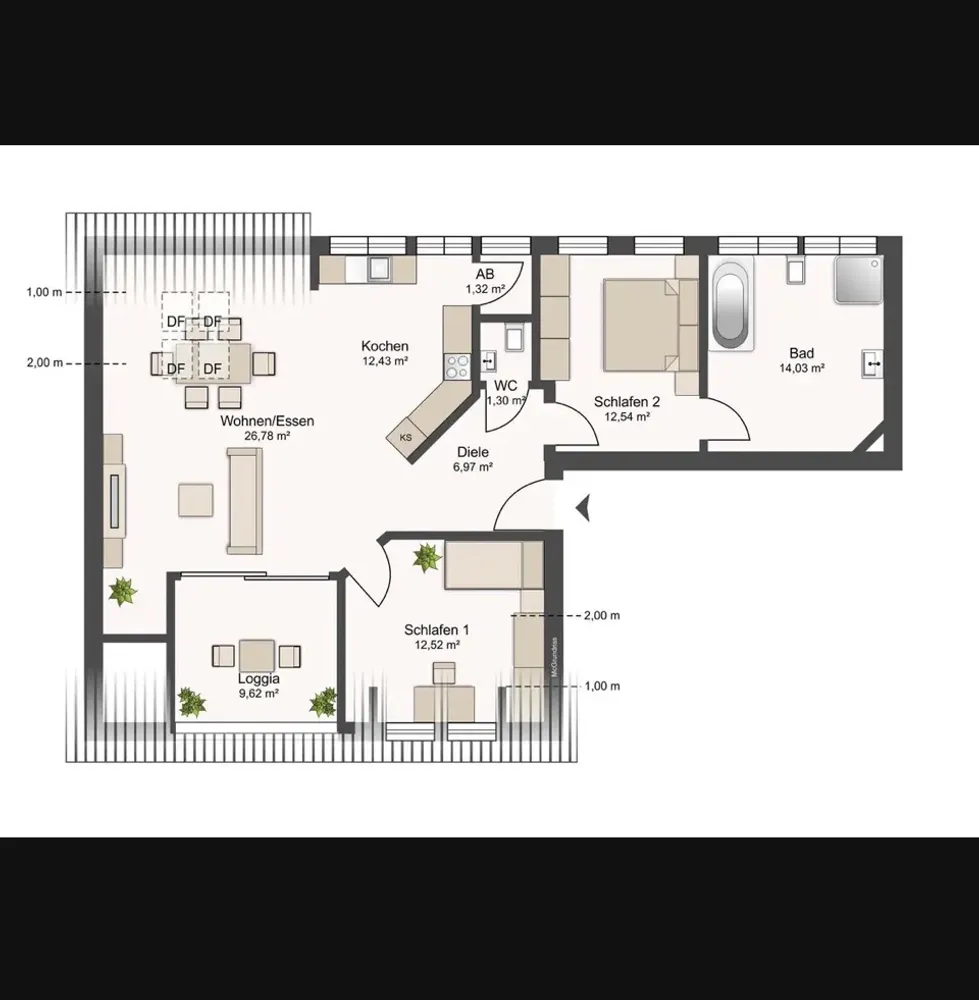 3 Zimmer Wohnung mit 100 m² in Kerpen – Bild 3
