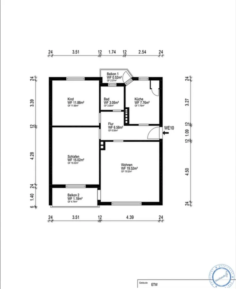 3 Zimmer Wohnung mit 67 m² in Bremen – Bild 12