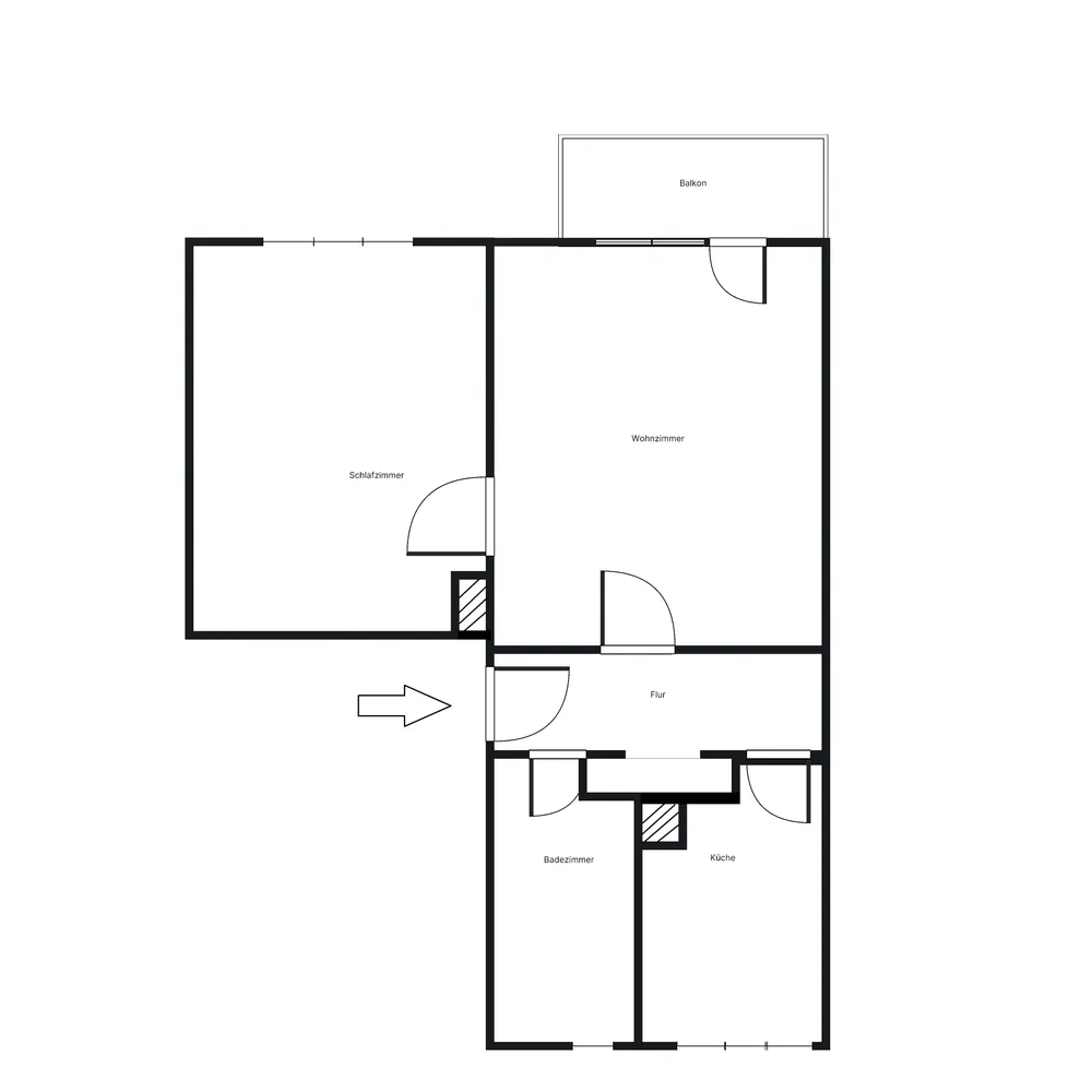 2 room apartment with 52 m² in Berlin – Photo 1