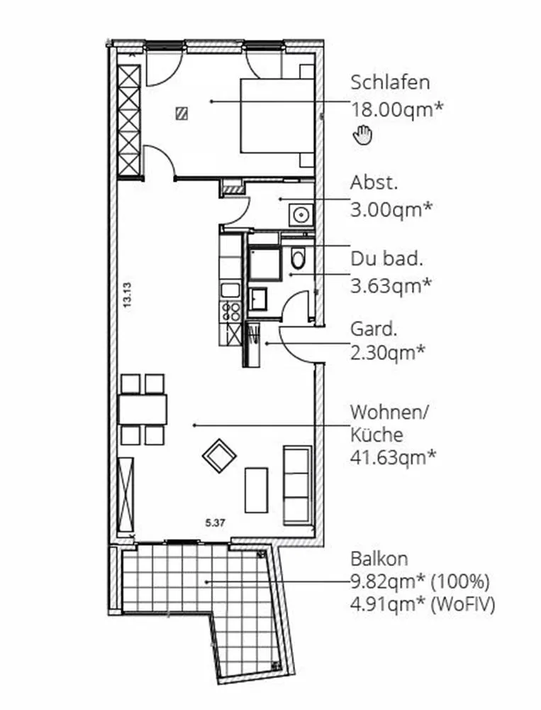 2 Zimmer Wohnung mit 75 m² in Dresden – Bild 8
