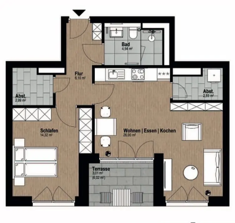 2 Zimmer Wohnung mit 59 m² in Buxtehude – Bild 5