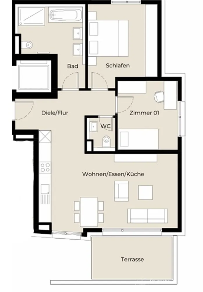 3 Zimmer Wohnung mit 75 m² in Stuttgart – Bild 5