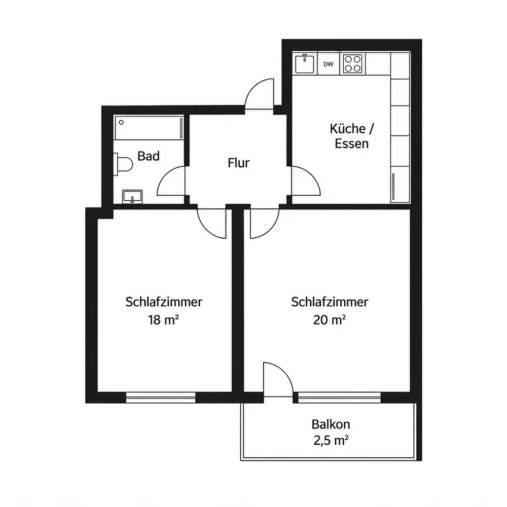 WG-Zimmer mit 21 m² in München – Bild 4