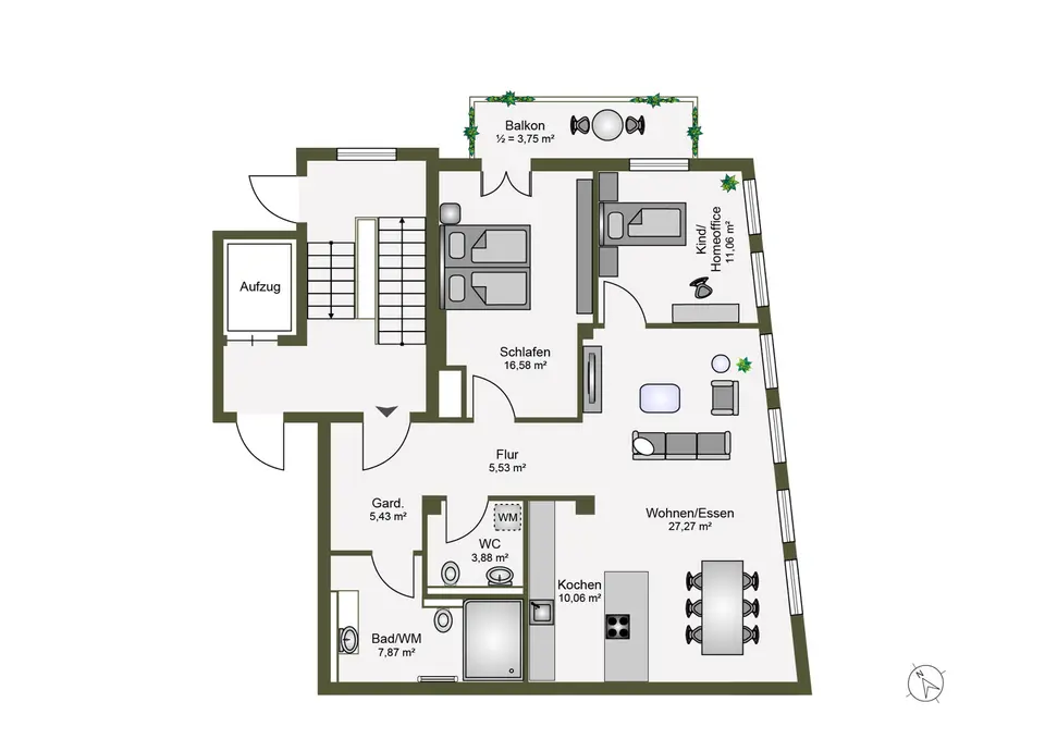 3 Zimmer Wohnung mit 91 m² in Starnberg – Bild 5