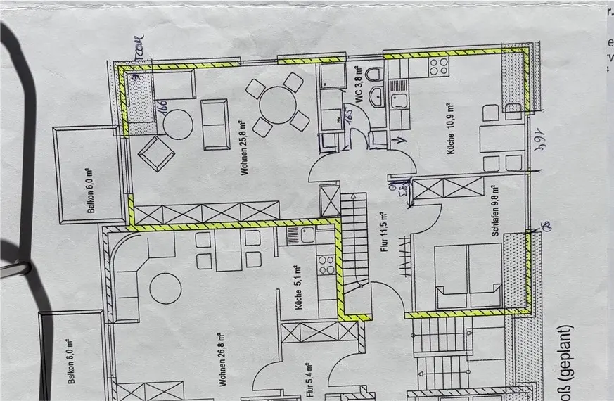 4 Zimmer Wohnung mit 132 m² in Mittweida – Bild 2