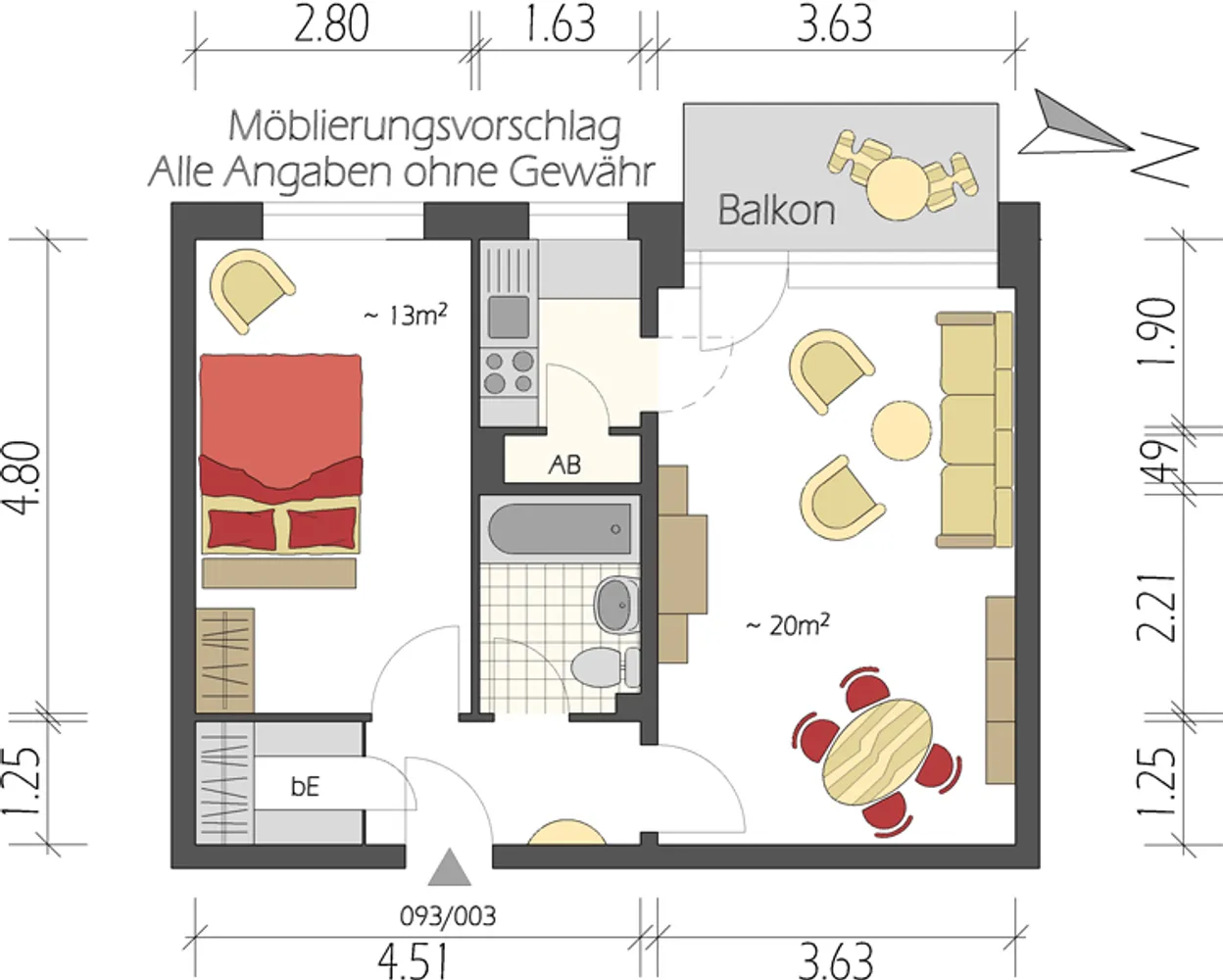 2 Zimmer Wohnung mit 44 m² in Hamburg – Bild 6