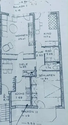 3 Zimmer Wohnung mit 86 m² in Düsseldorf – Bild 3