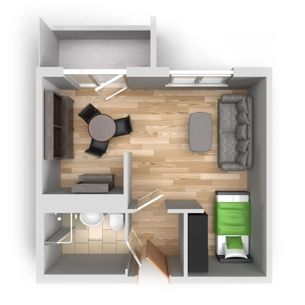 1 Zimmer Wohnung mit 31 m² in Halle (Saale) – Bild 8